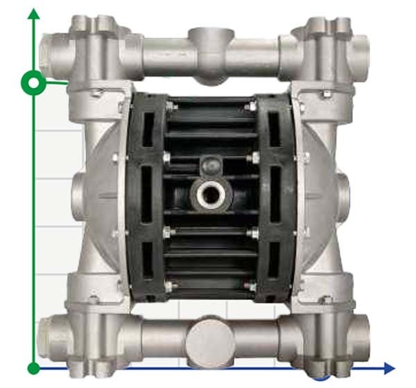 Pompe pneumatique à membrane BOXER 100 ALU IB100ALMTAIT--