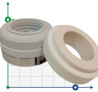 Уплотнение вала R-10R 2.3/4, SIC/SIC, PTFE, 304, V