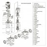 Multistage pump CDLF 65-40, AISI 304, Ex