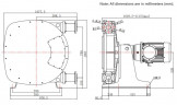 Bomba industrial de manguera JXHIN-65-CI+SS-EPDM-P, 18 m3/h, 5,5 kW, 16 bar, 380V