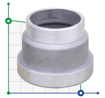 Raccord rapide femelle - Ø90 pour système d'arrosage à vis 3 pouces (BSP)