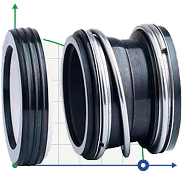 Уплотнение торцевое R-B151 1.3/4, SIC/SIC, VITON, 304