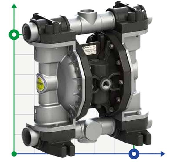 PHOENIX P250 ALU SANTOPRENE+PTFE ATEX пневматический мембранный насос