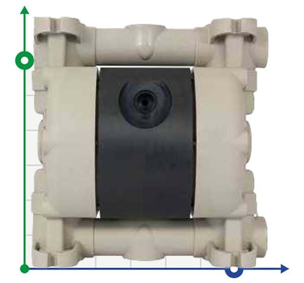 Pneumatic diaphragm pump MICROBOXER PP IMICR-P-HTTPT--