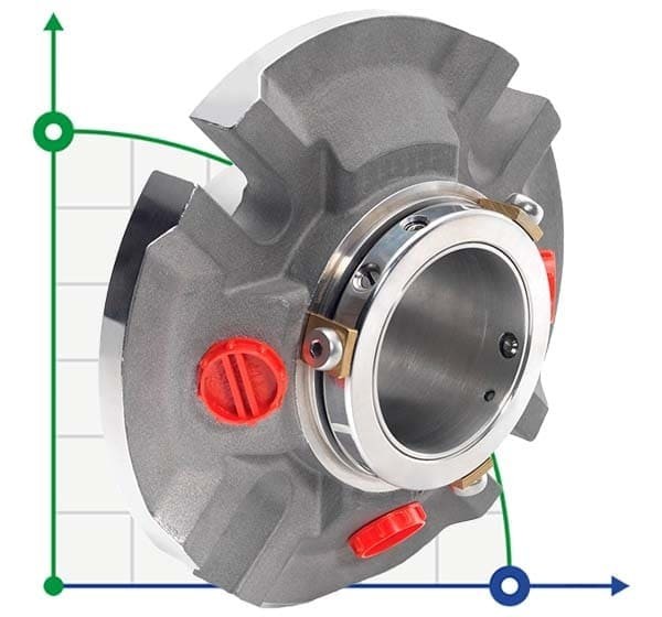Joint cartouche R-CURC 1.3/8, SIC/SIC, VITON, 316L