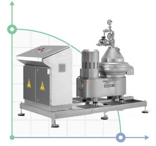 Центробежный Сепаратор для Молока и Сыворотки MAXCREM 5T
